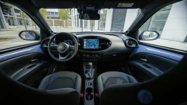 Toyota Aygo X Hybrid - fron interior 